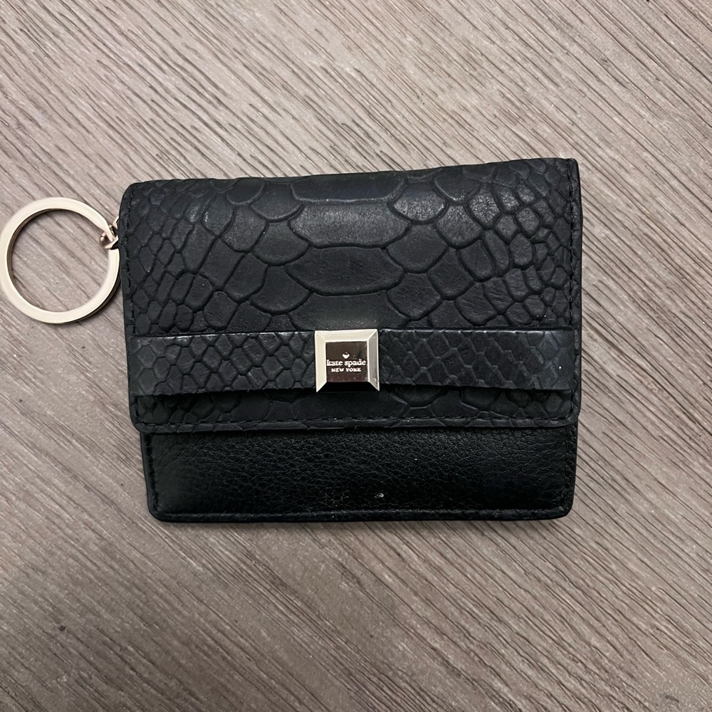 Kate Spade Morgan bow embellished small slim card case